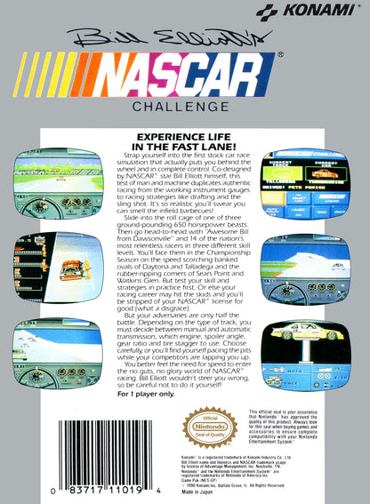 Bill Elliott's NASCAR Challenge NES