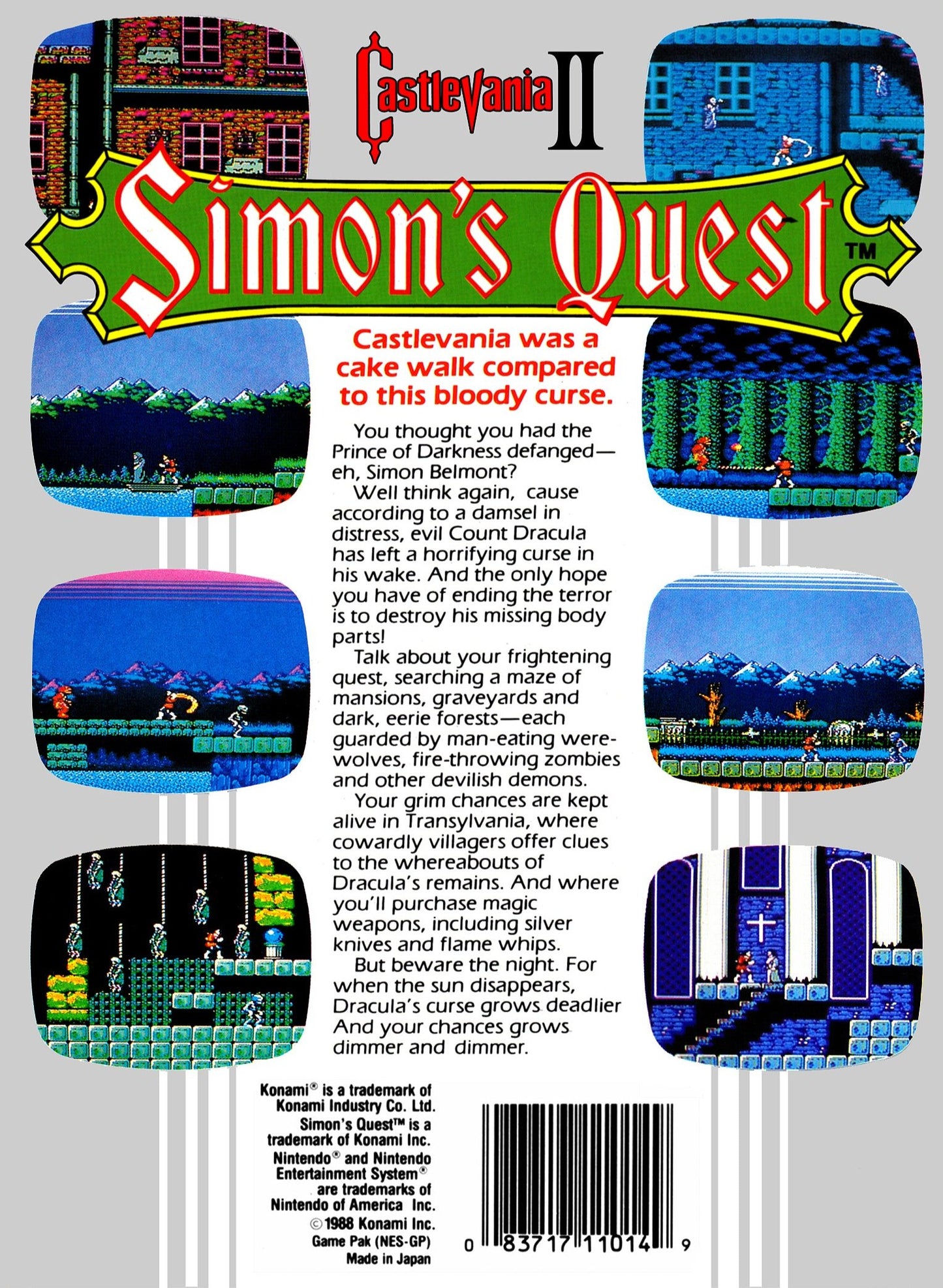 Castlevania II Simon's Quest NES