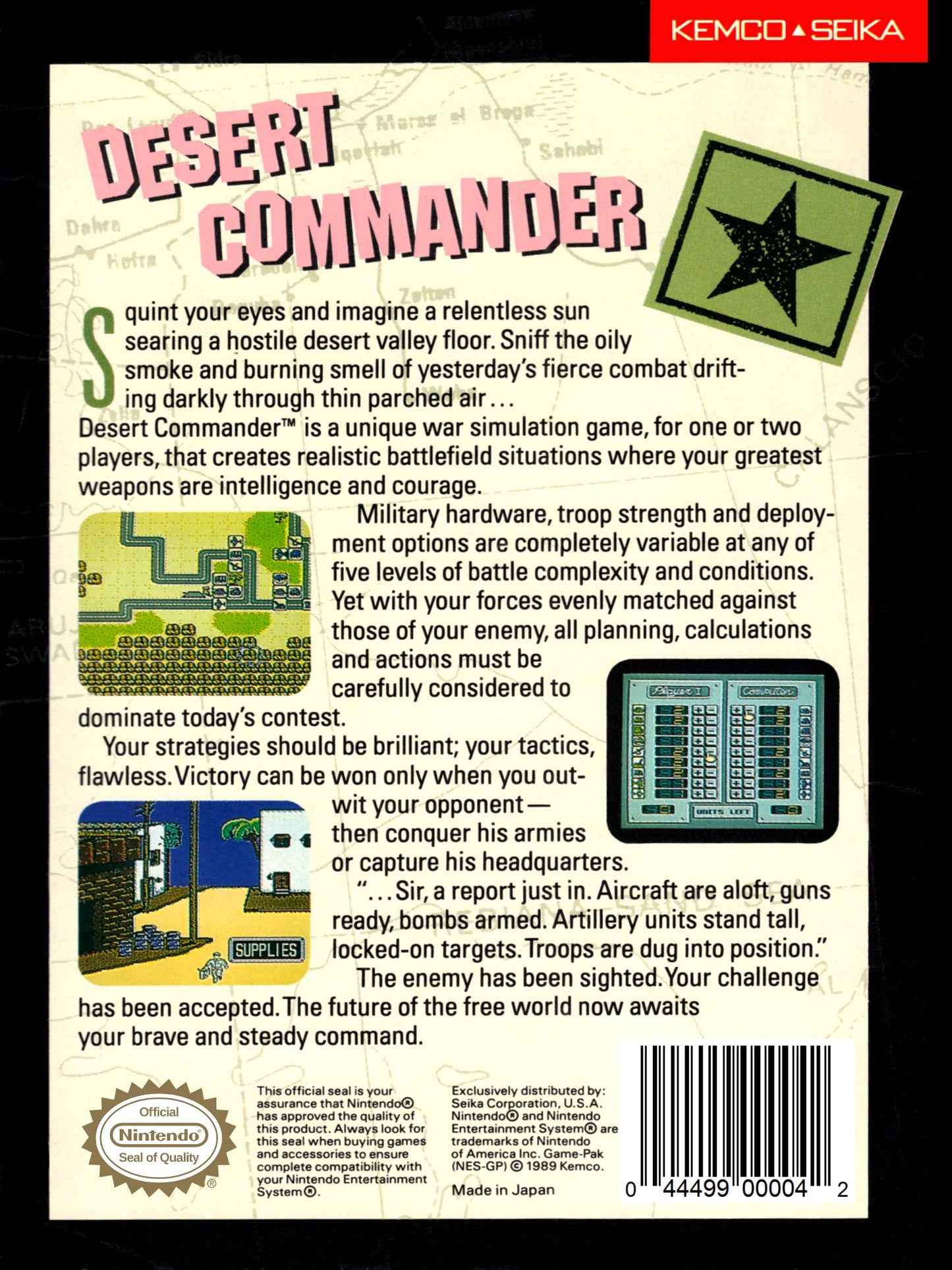 Desert Commander NES