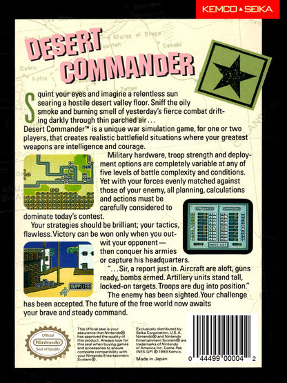 Desert Commander NES