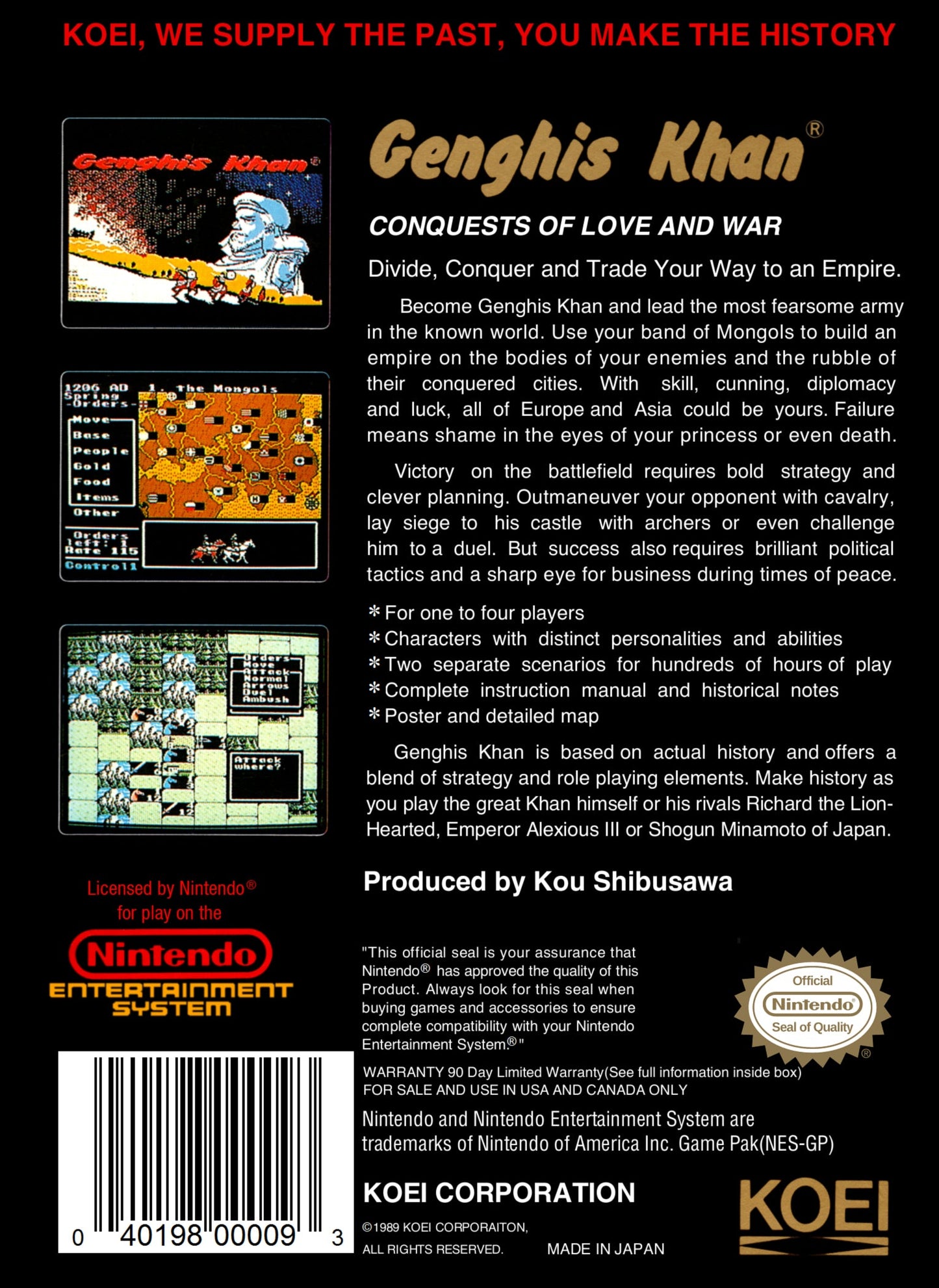 Genghis Khan NES