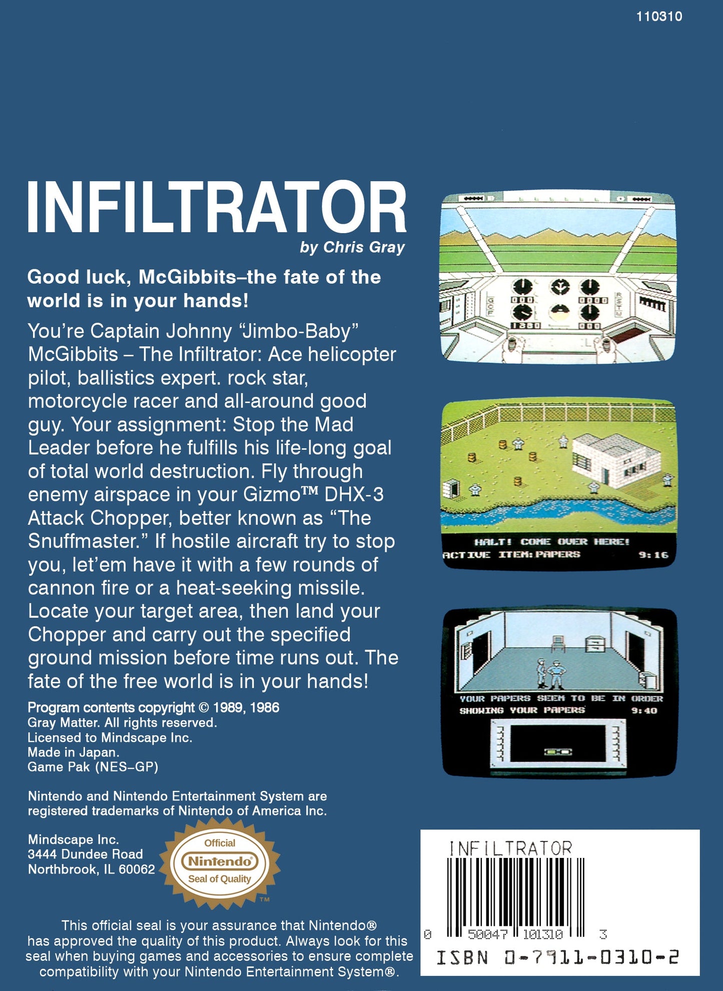 Infiltrator NES