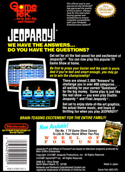 Jeopardy NES