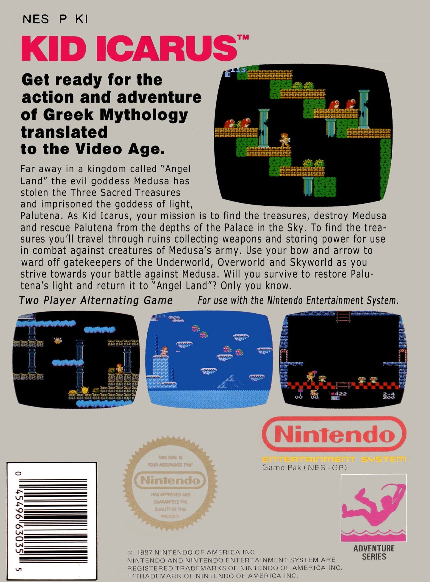 Kid Icarus [5 Screw] NES