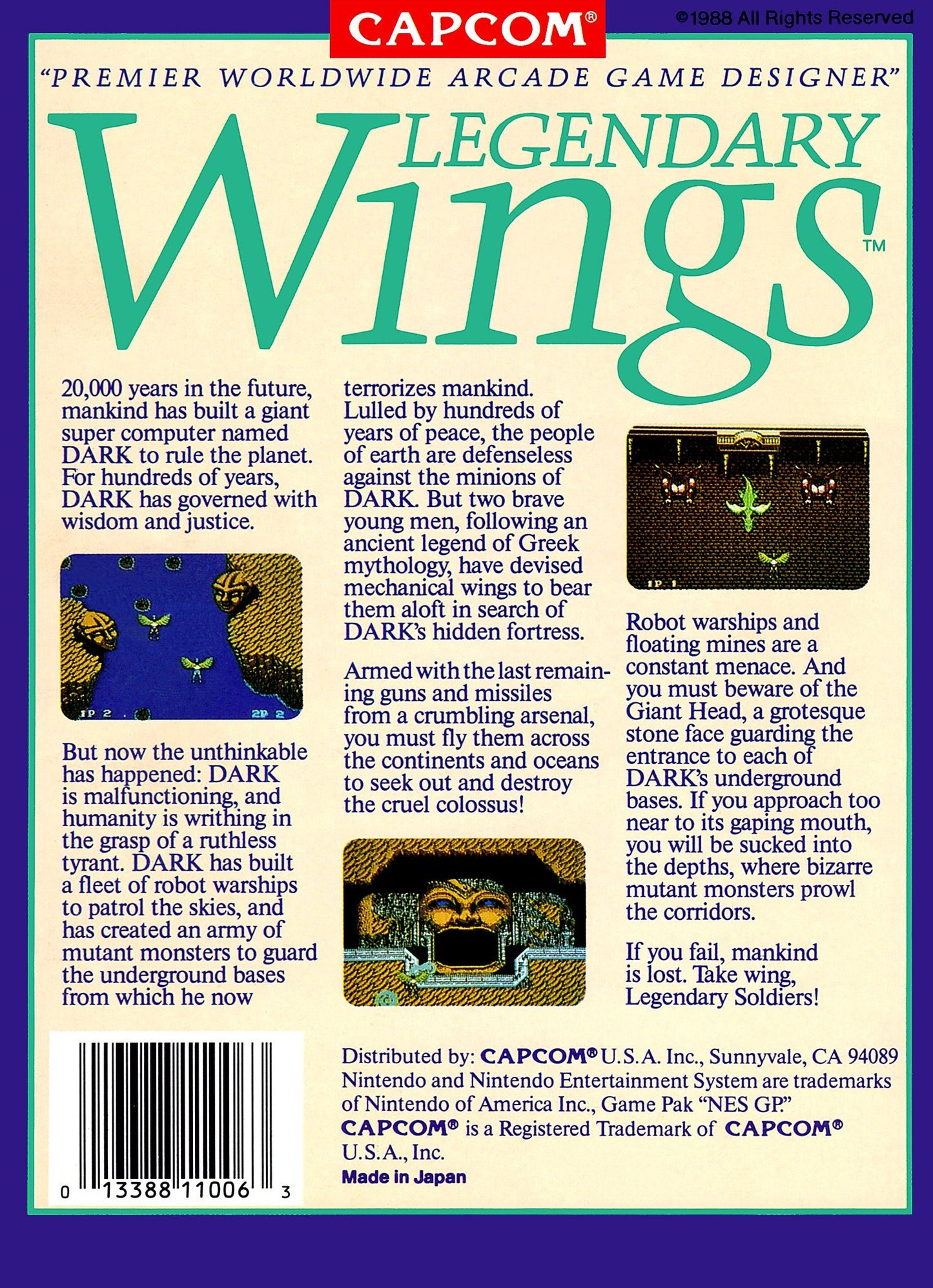 Legendary Wings NES