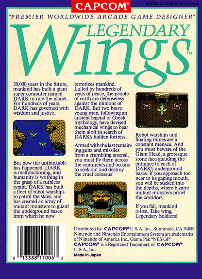 Legendary Wings NES