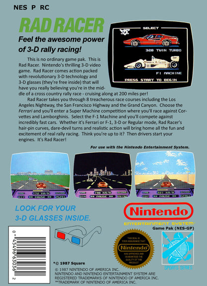 Rad Racer NES