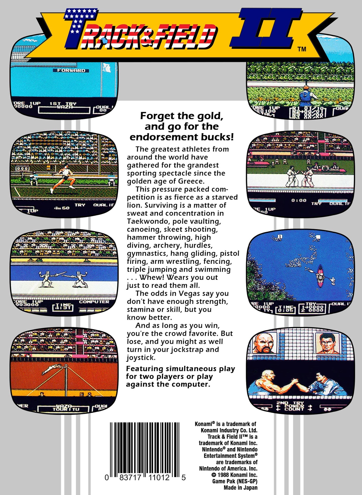 Track And Field II NES