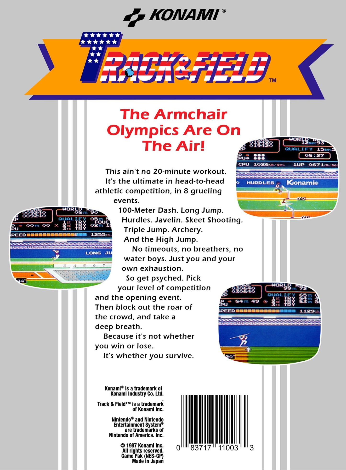 Track and Field NES