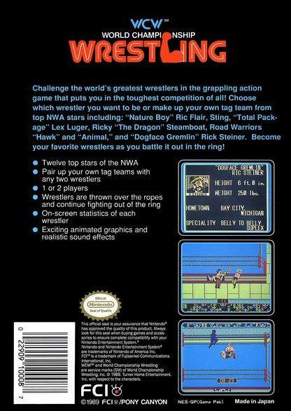 WCW World Championship Wrestling NES