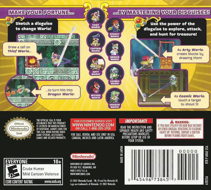 Wario Master of Disguise Nintendo DS