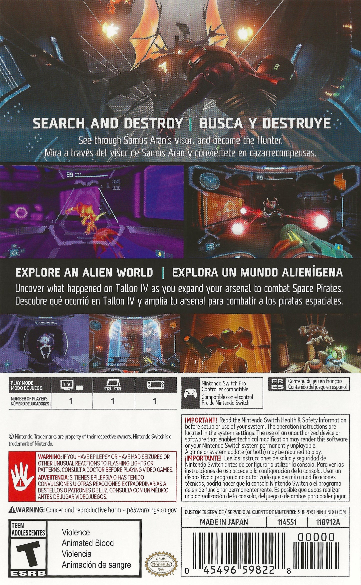 Metroid Prime Remastered Nintendo Switch