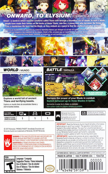 Xenoblade Chronicles 2 Nintendo Switch