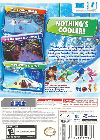Mario And Sonic At The Olympic Winter Games Wii