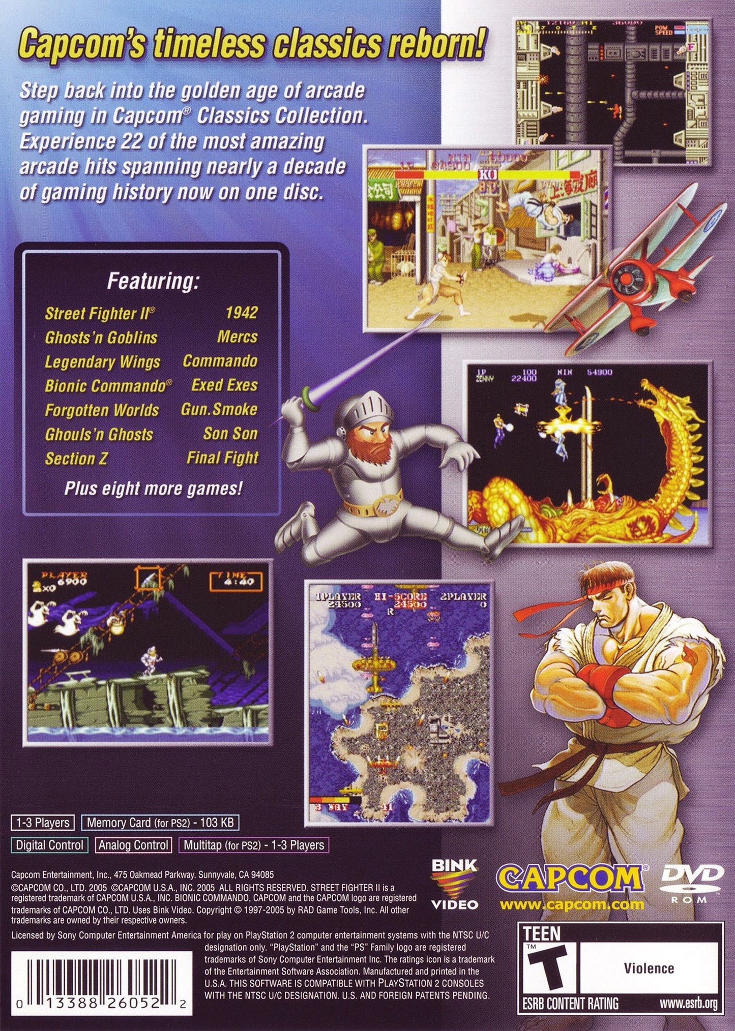 Capcom Classics Collection Playstation 2