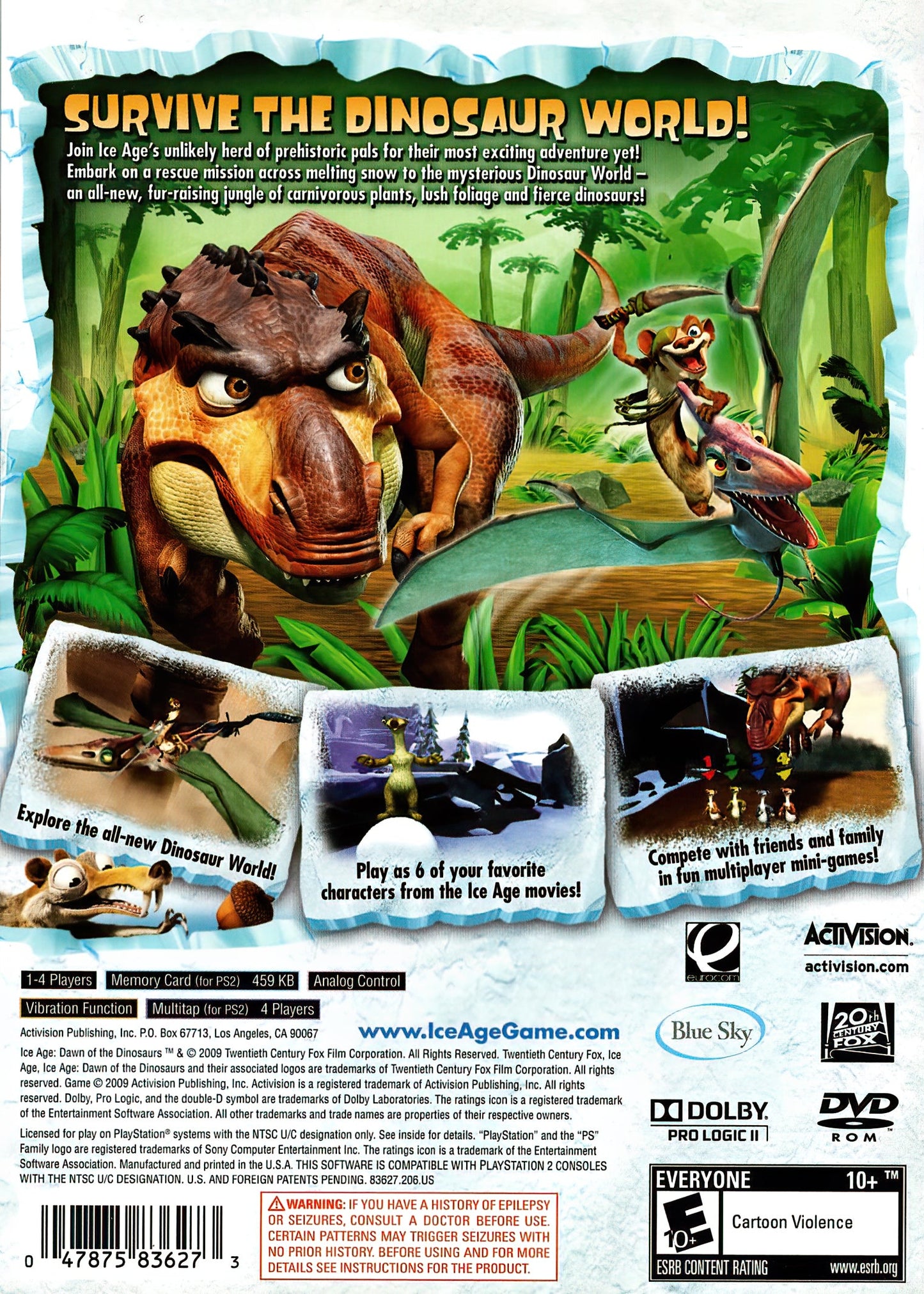 Ice Age: Dawn of the Dinosaurs Playstation 2