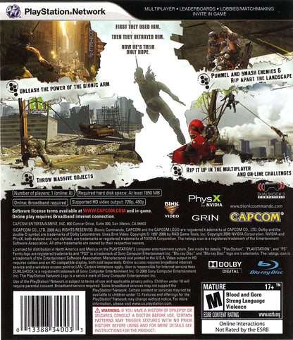 Bionic Commando Playstation 3