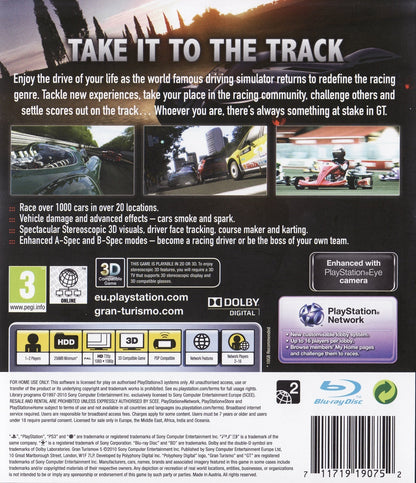 Gran Turismo 5 PAL Playstation 3