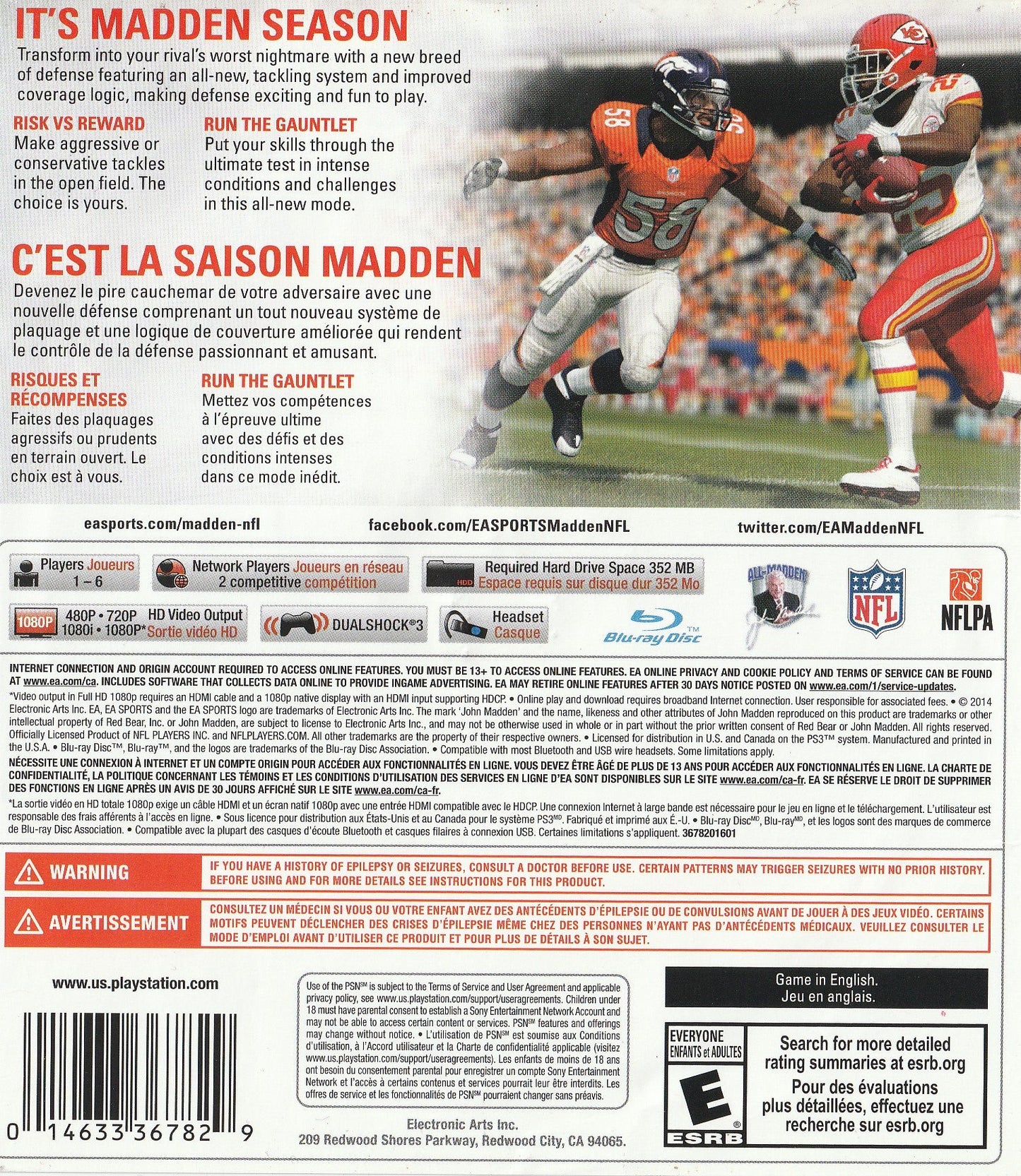 Madden NFL 15 Playstation 3