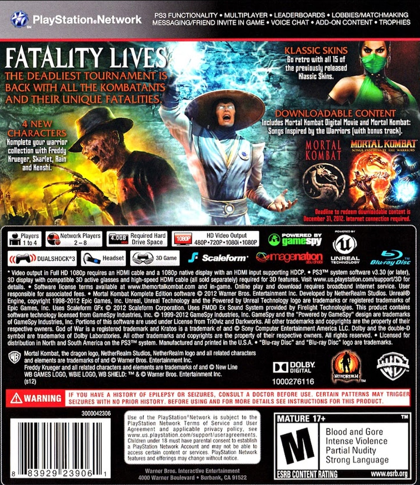 Mortal Kombat Komplete Edition Playstation 3