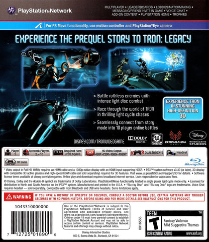 Tron Evolution Playstation 3