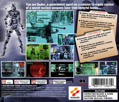 Metal Gear Solid Playstation