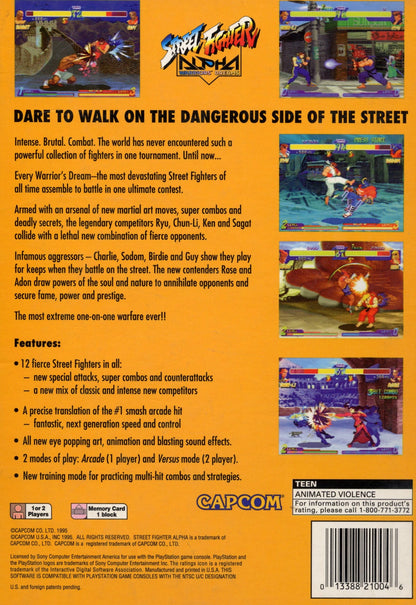 Street Fighter Alpha Warriors' Dreams Playstation