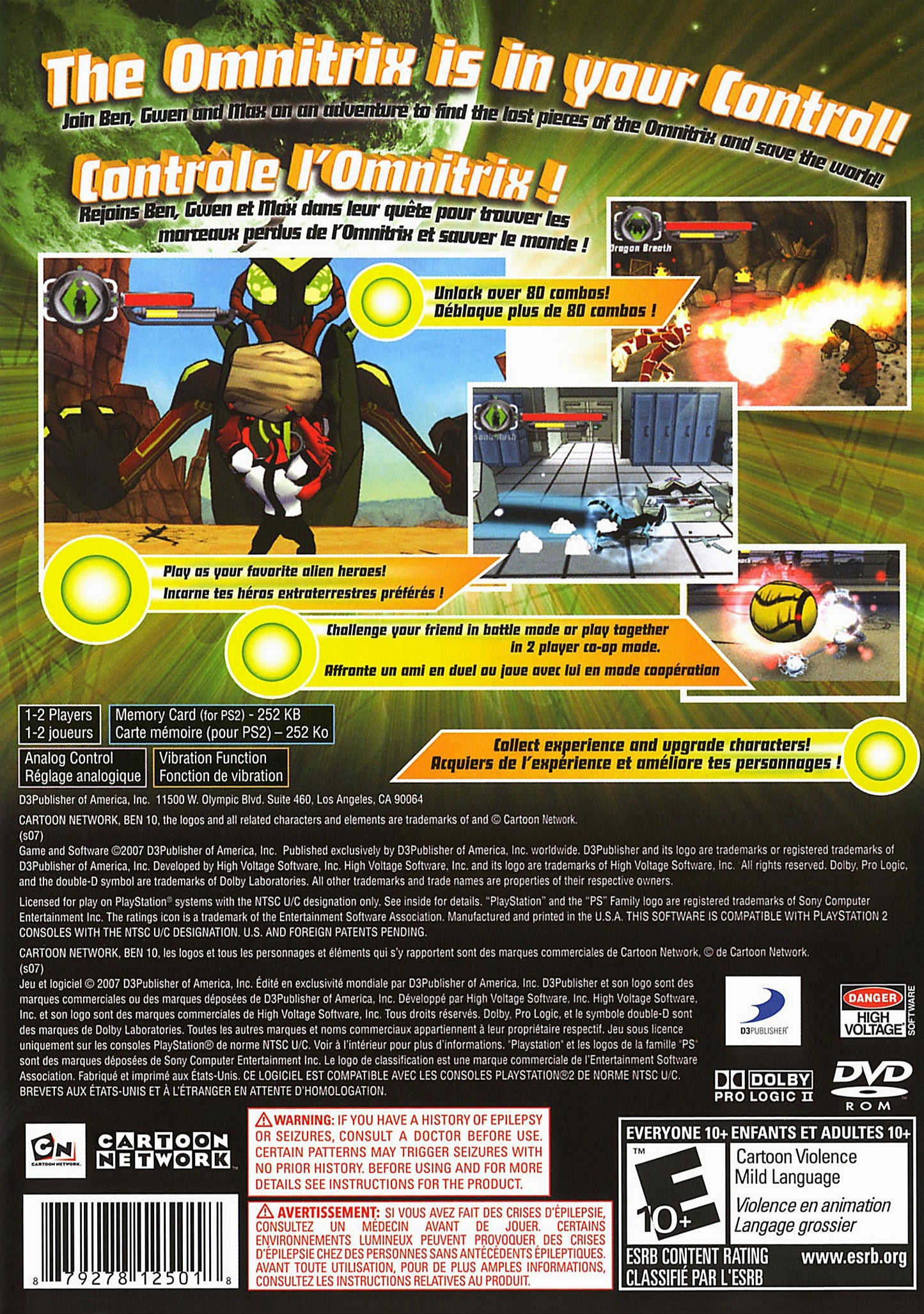 Ben 10 Protector Of Earth Playstation 2