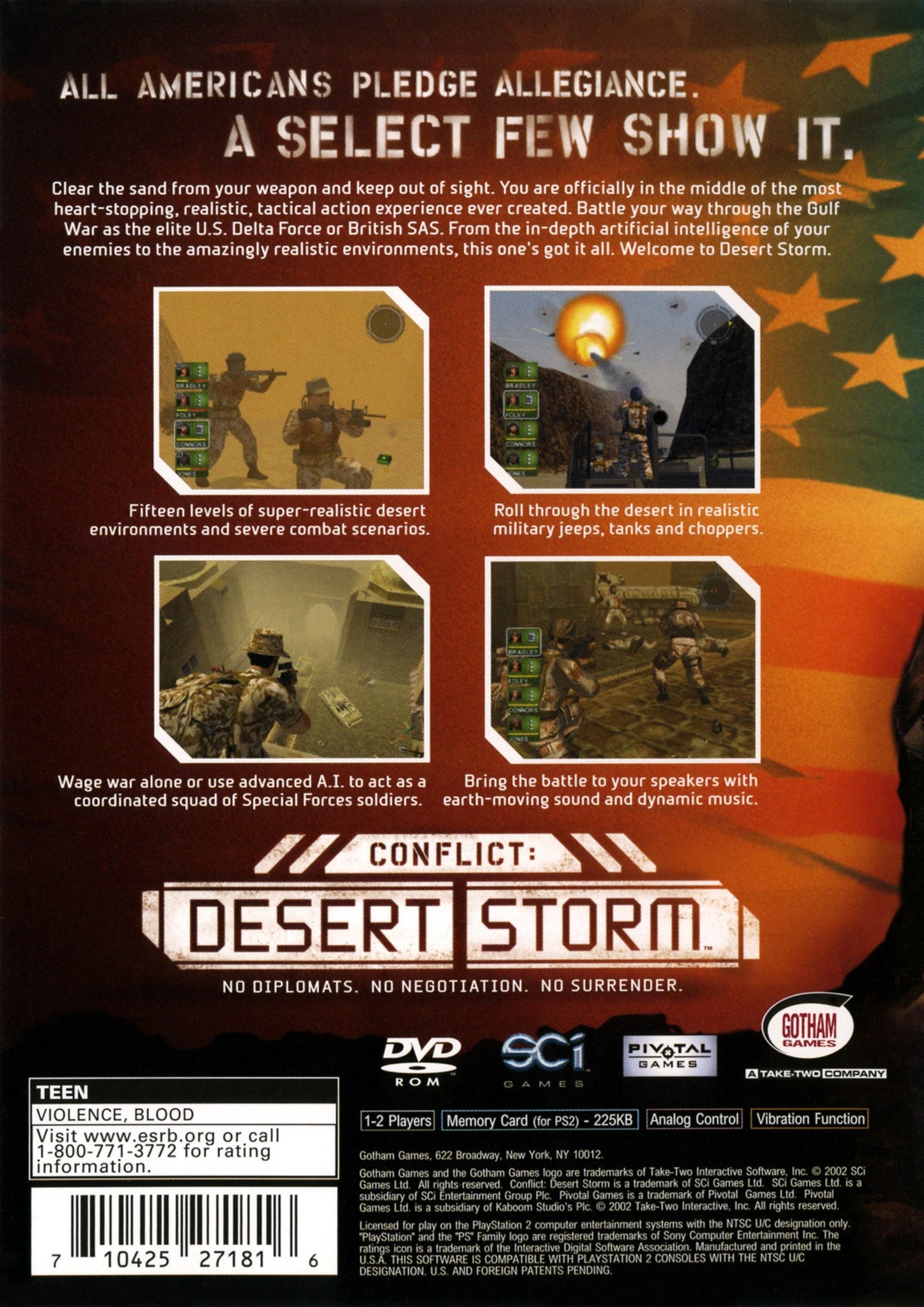 Conflict Desert Storm Playstation 2