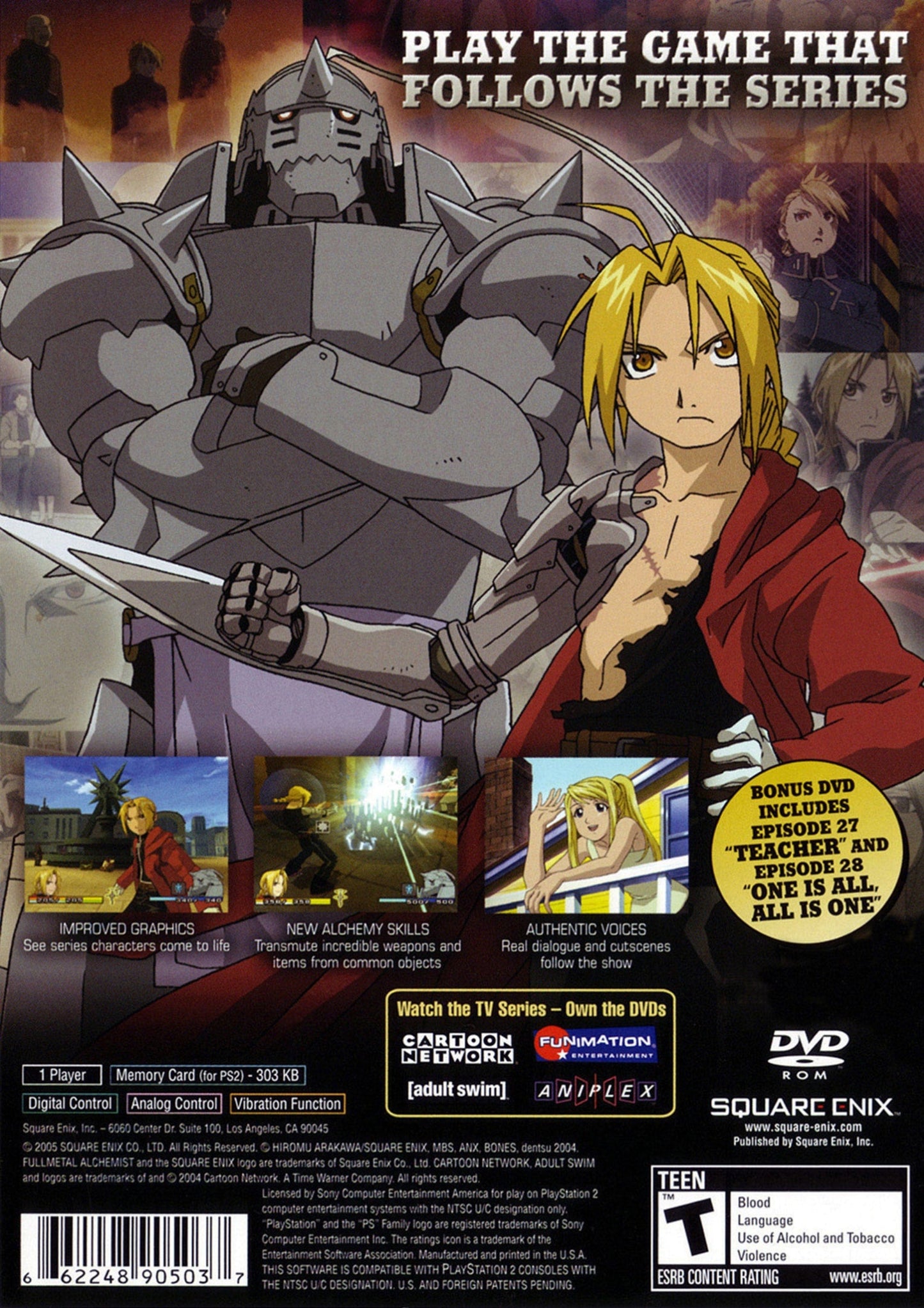 Fullmetal Alchemist 2 Curse of the Crimson Elixir Playstation 2