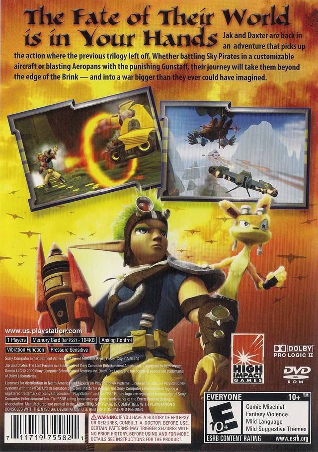 Jak and Daxter: The Lost Frontier Playstation 2