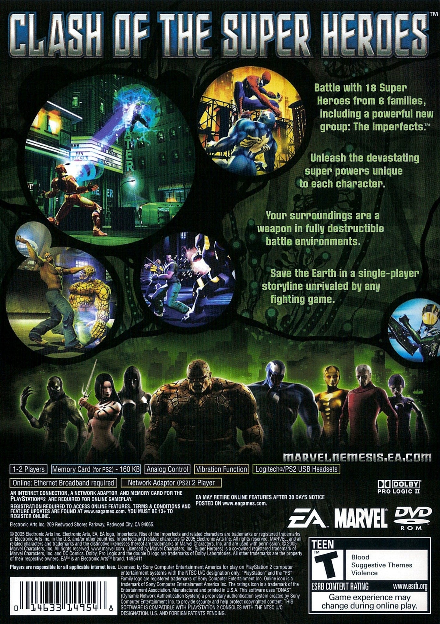 Marvel Nemesis Rise of the Imperfects Playstation 2
