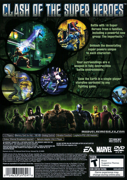 Marvel Nemesis Rise of the Imperfects Playstation 2