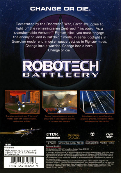 Robotech Battlecry Playstation 2