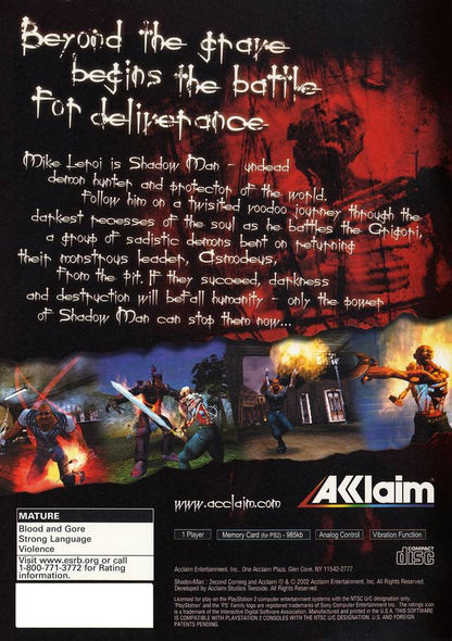 Shadow Man Second Coming Playstation 2