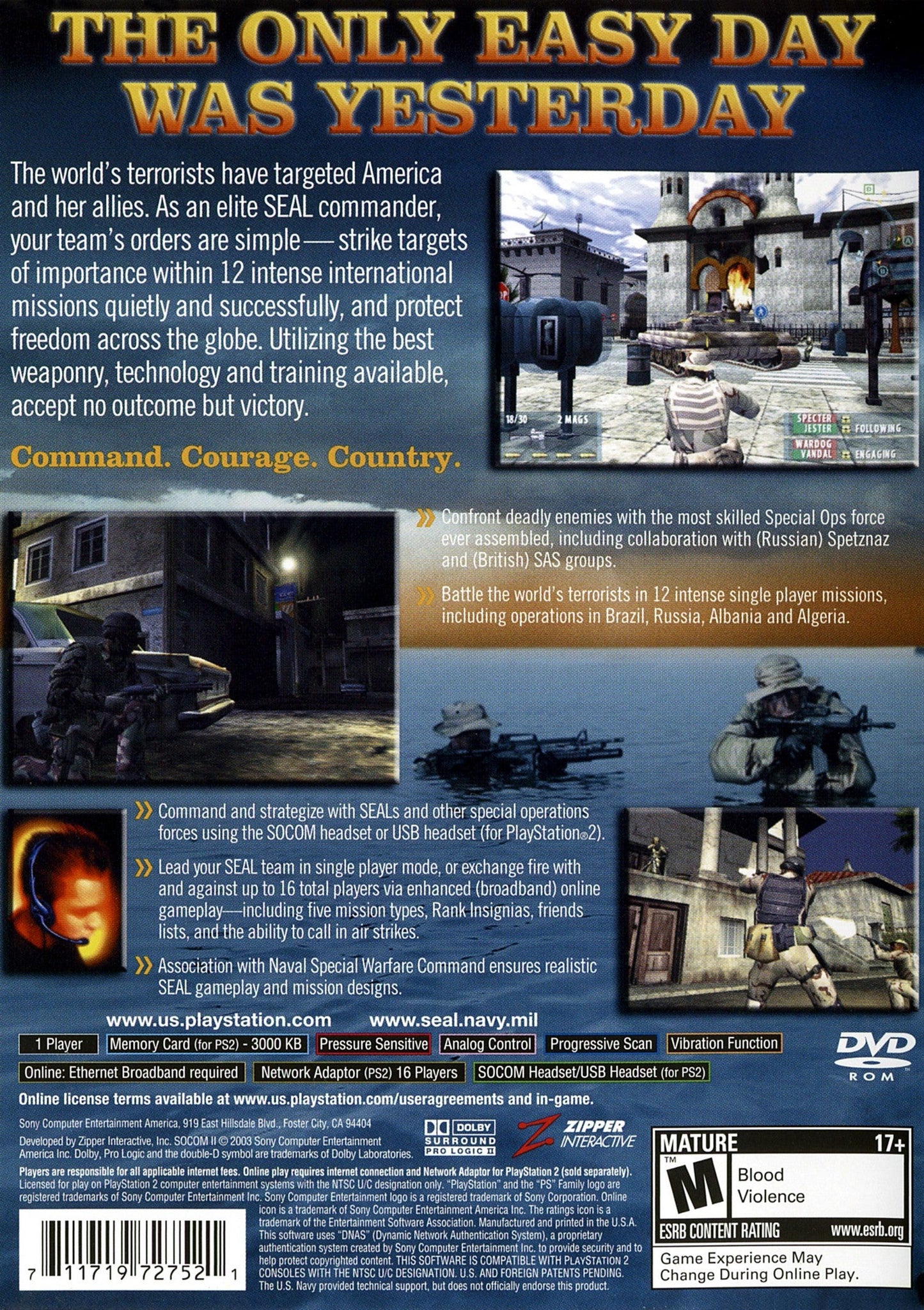 SOCOM II US Navy Seals Playstation 2