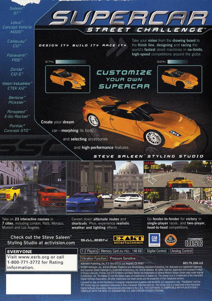 Supercar Street Challenge Playstation 2