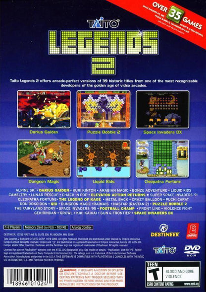 Taito Legends 2 Playstation 2