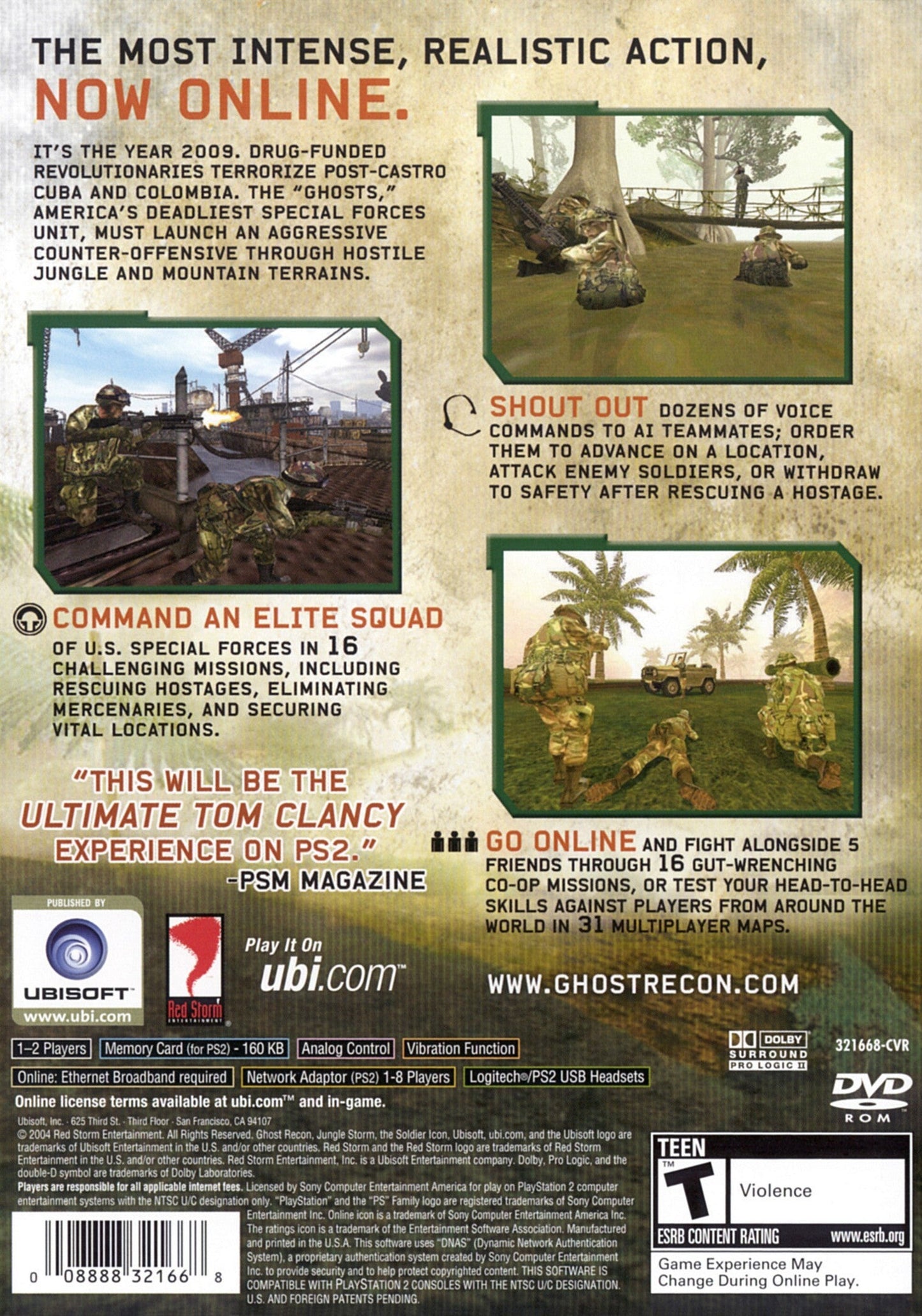 Ghost Recon Jungle Storm Playstation 2