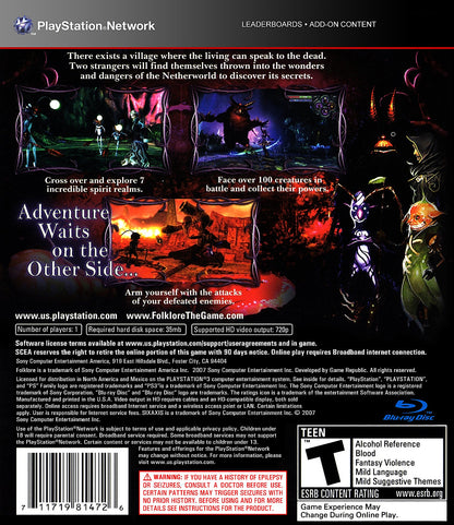 Folklore Playstation 3