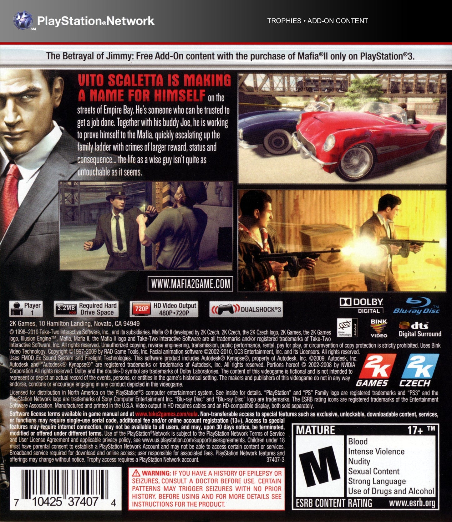 Mafia 2 Playstation 3