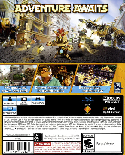 Knack Playstation 4
