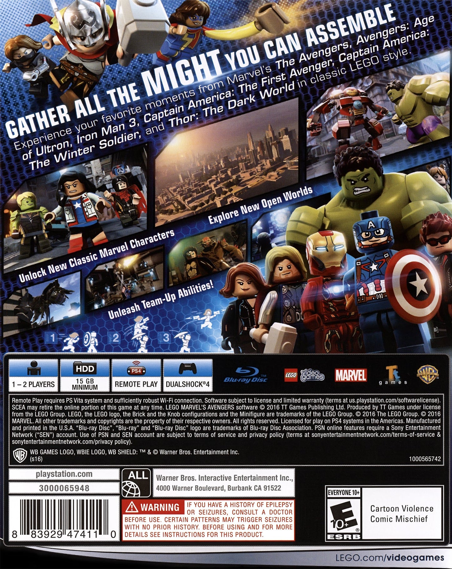 LEGO Marvel's Avengers Playstation 4