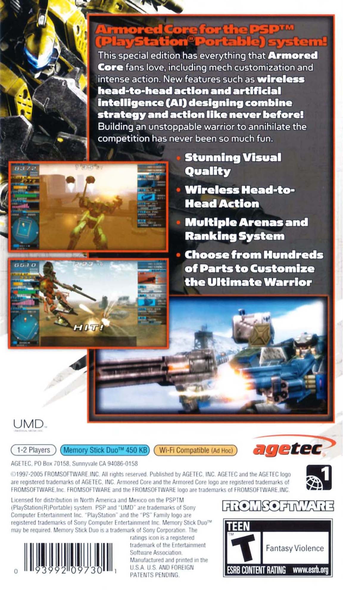 Armored Core Formula Front: Extreme Battle PSP