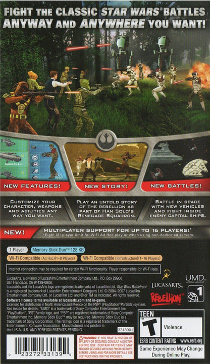 Star Wars Battlefront Renegade Squadron PSP