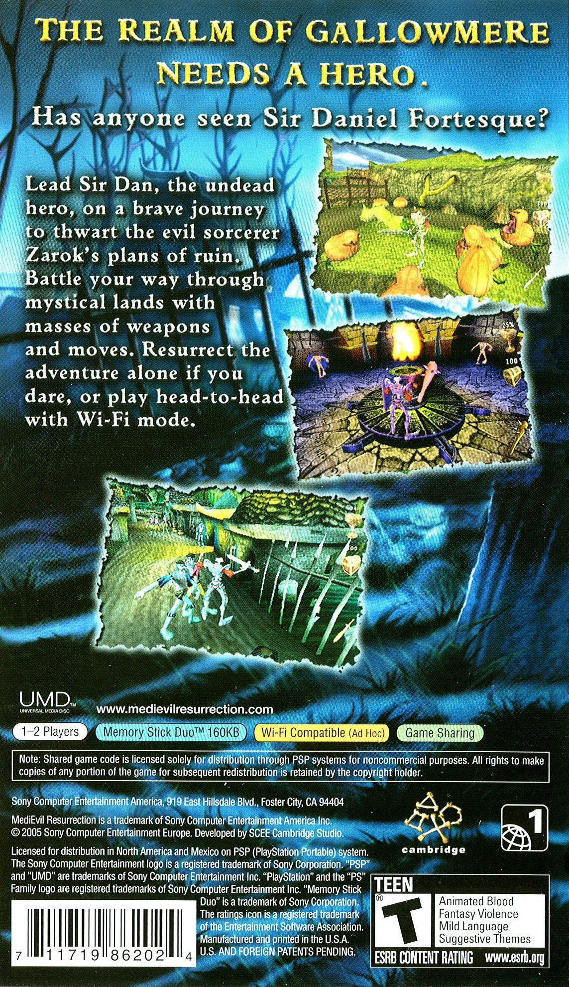 MediEvil Resurrection PSP