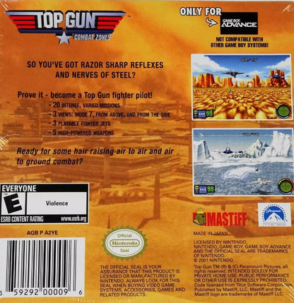 Top Gun Combat Zone GameBoy Advance