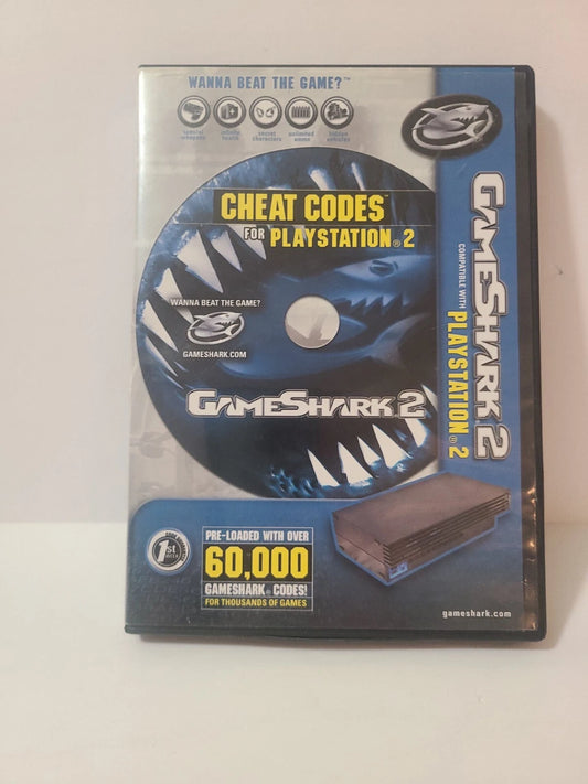 GameShark 2 V1.1 Cheat Codes PlayStation 2 PS2 Disc w Case and Manual