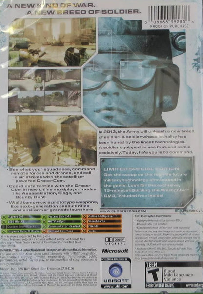 Ghost Recon Advanced Warfighter [Limited Edition] Xbox