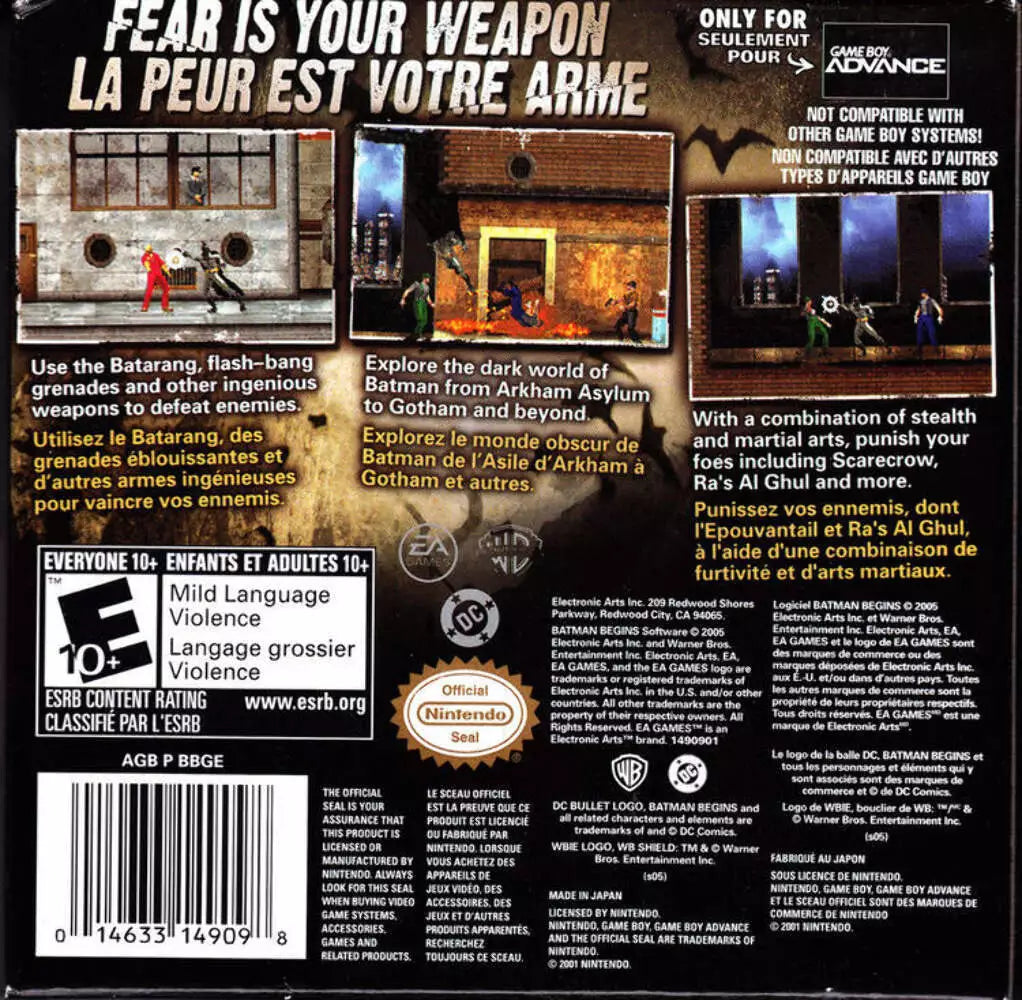 Batman Begins GameBoy Advance